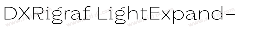 DXRigraf LightExpand字体转换 DXRigraf LightExpand字体转换